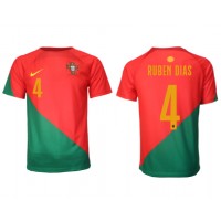 Pánský Fotbalový dres Portugalsko Ruben Dias #4 MS 2022 Domácí Krátký Rukáv